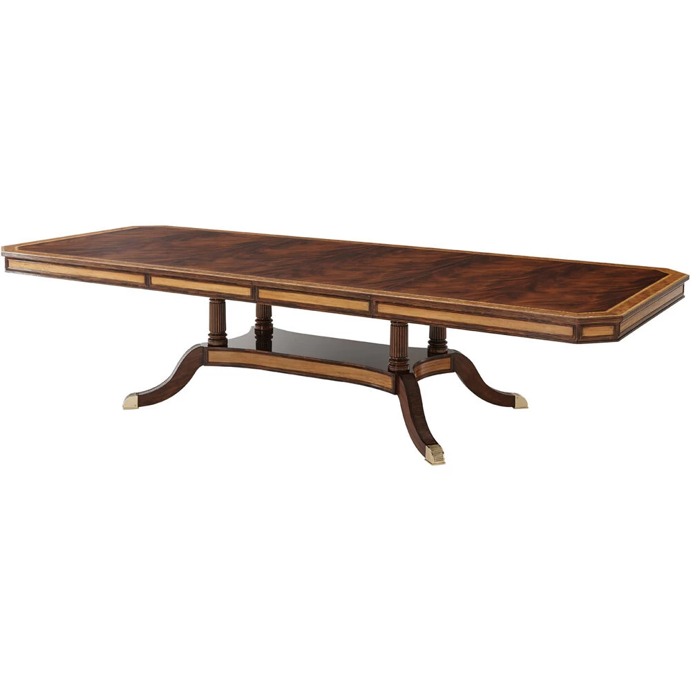 The English Cabinetmaker 132 X 54 Inch Dining Table