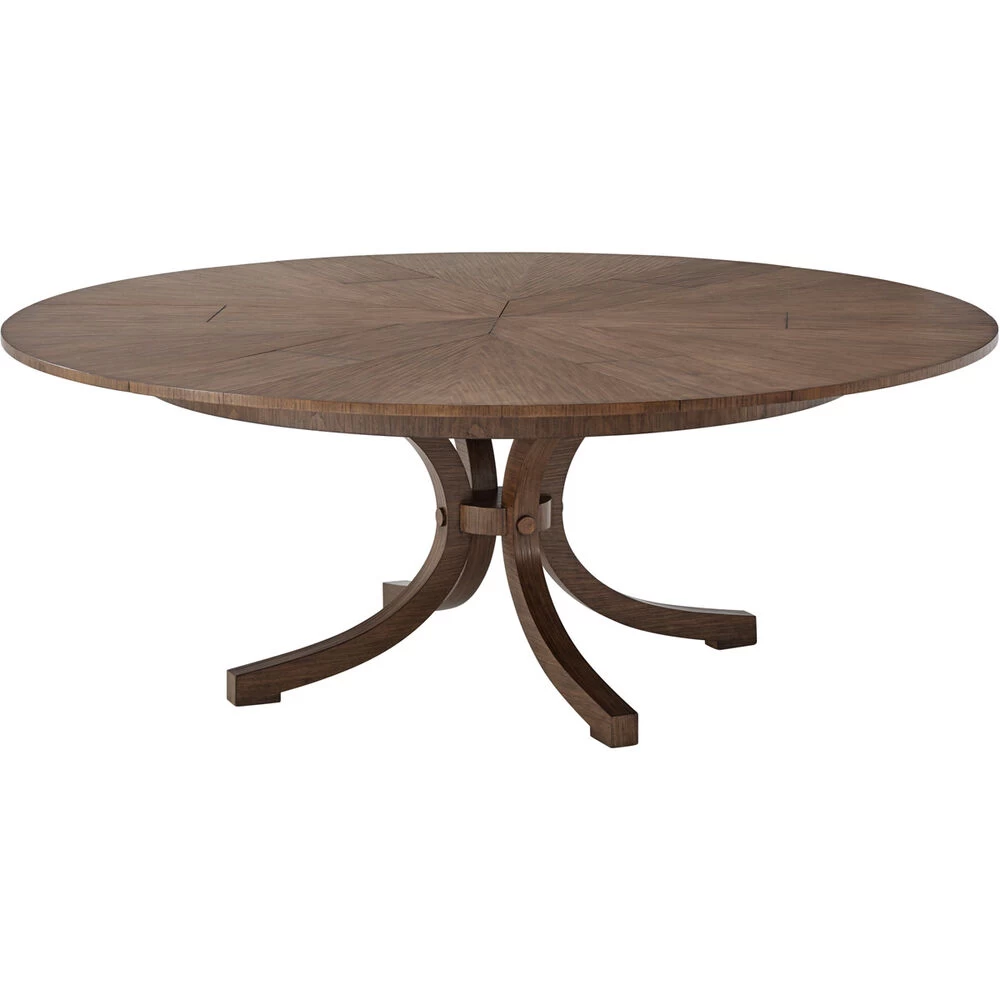 NoDa 78 X 78 Inch Hewn Hazel Walnut Dining Table, Extending