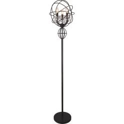Campechia 65 Inch 60.00 Watt Brown Floor Lamp Portable Light