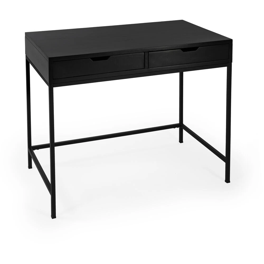 Belka Desk With Drawers In Black