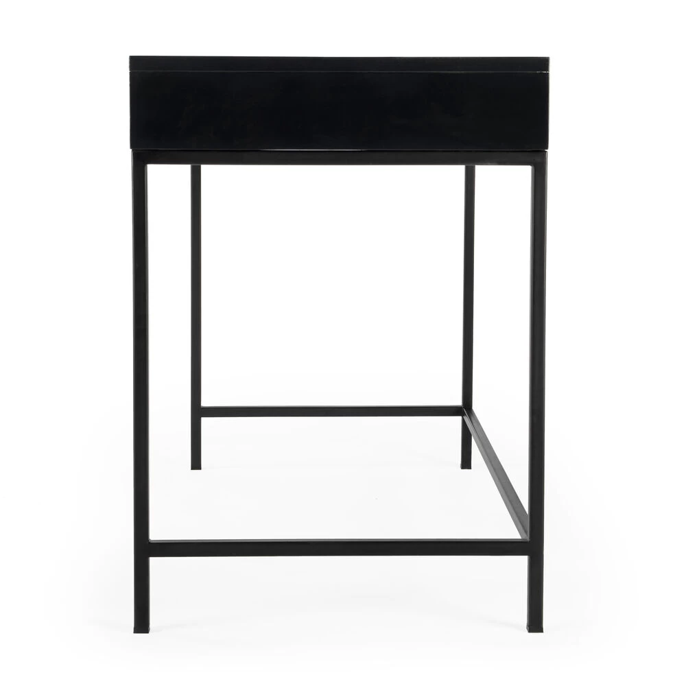 Belka Desk With Drawers In Black - Image 7