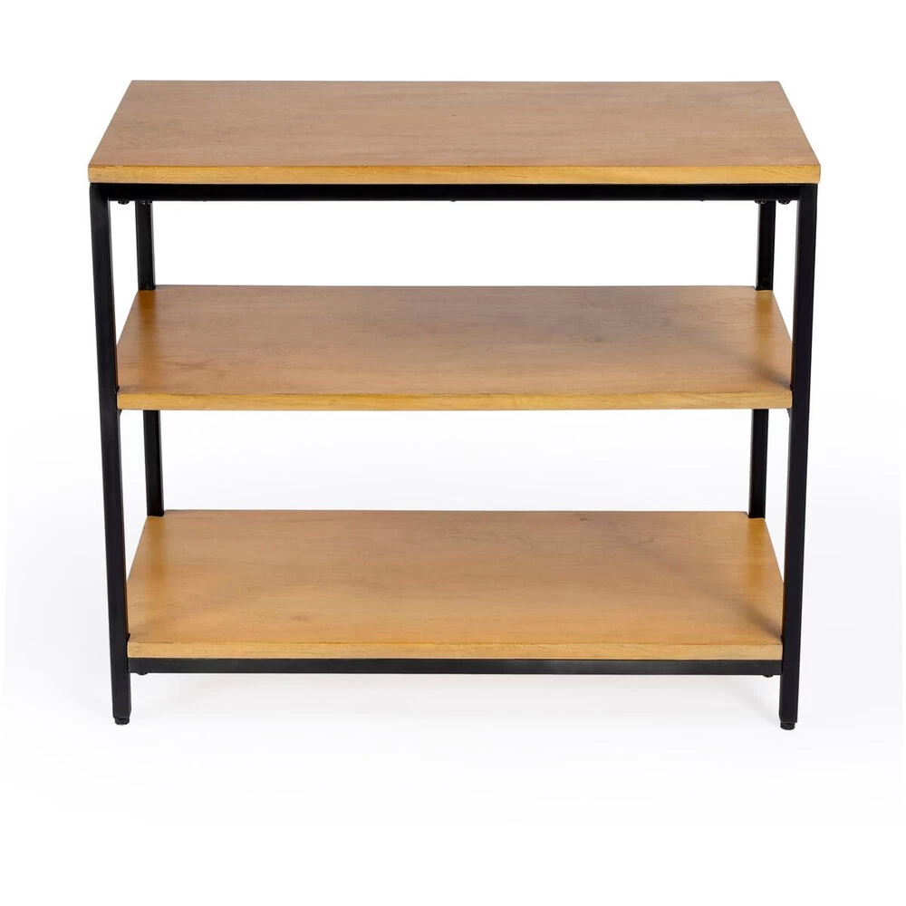Hans 3 Shelf Bookcase In Light Brown - Image 2