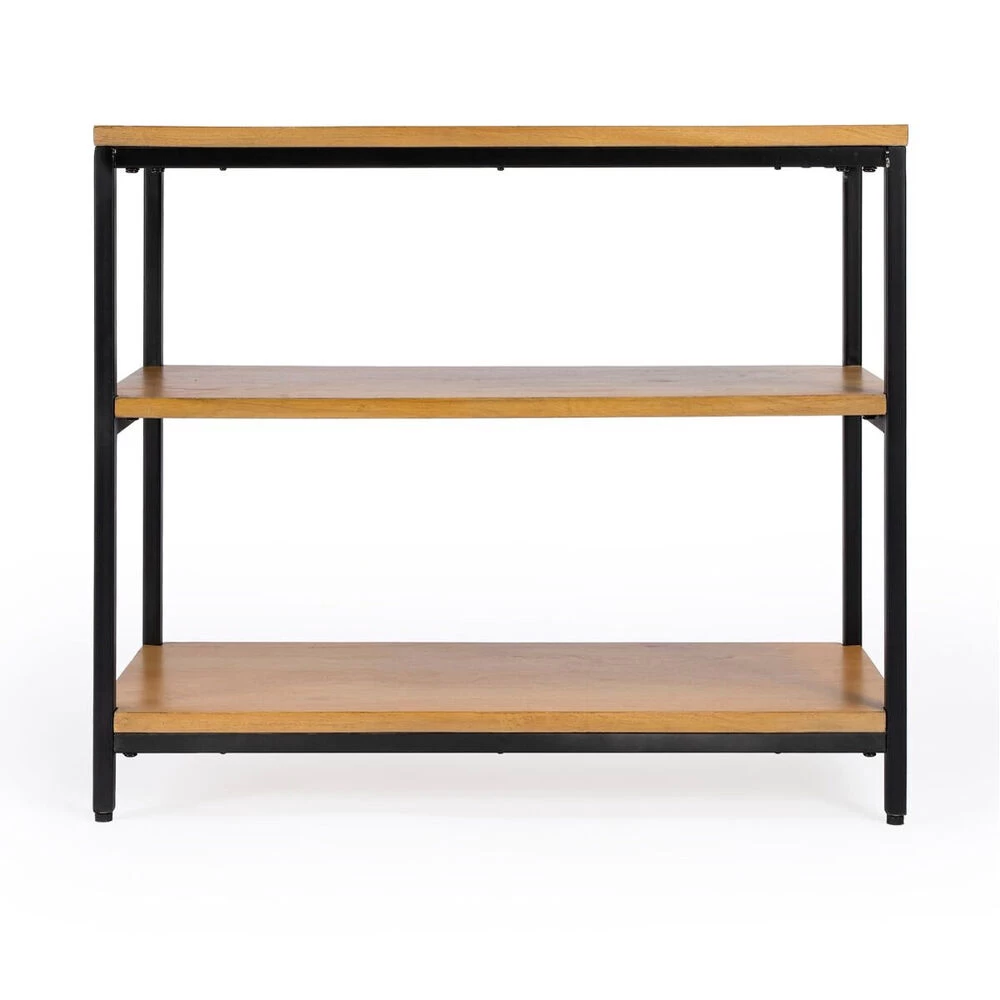 Hans 3 Shelf Bookcase In Light Brown - Image 3