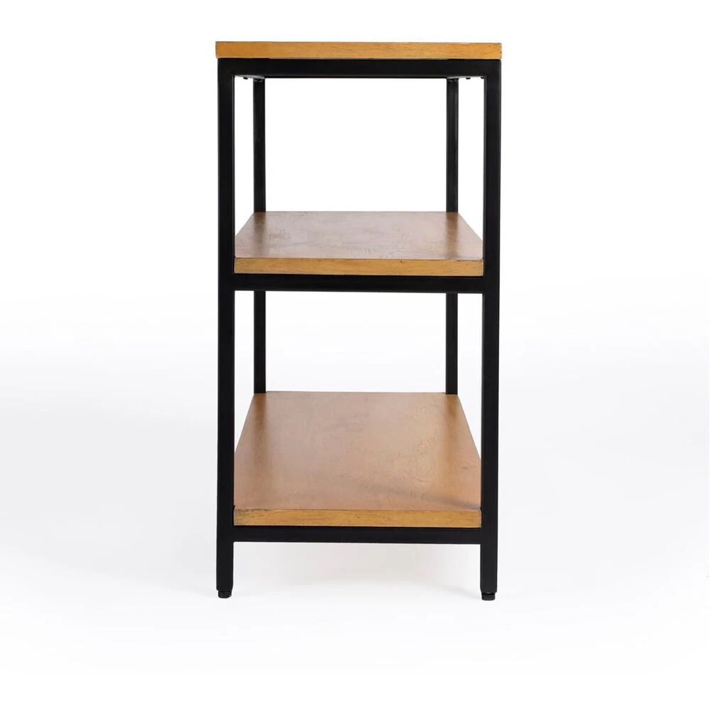 Hans 3 Shelf Bookcase In Light Brown - Image 4