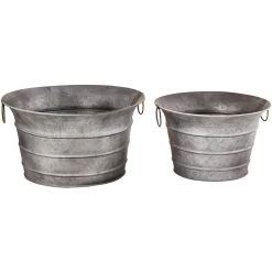 Fairhaven Galvanized/Brass Garden Item