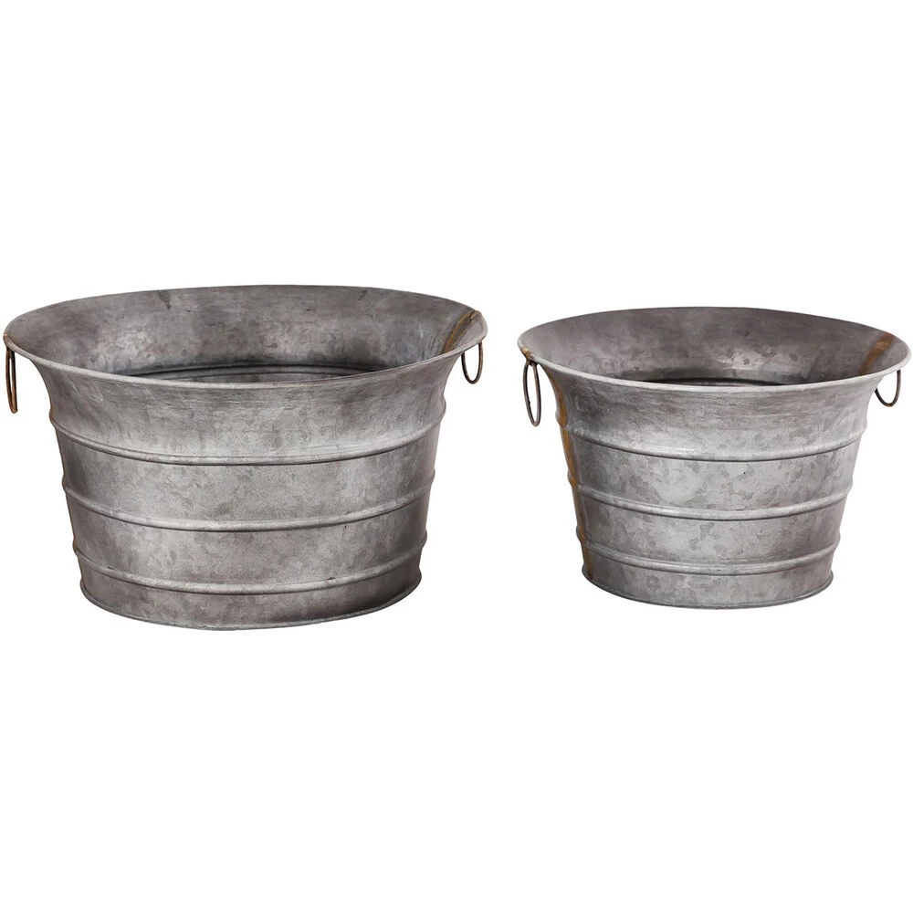 Fairhaven Galvanized/Brass Garden Item