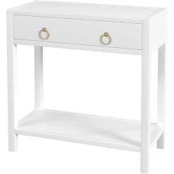 Lark 30" Wood 1-Drawer Nightstand In White
