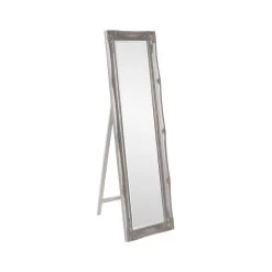 Queen Ann 66 X 18 Inch Glossy Nickel Floor Mirror