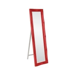 Queen Ann 66 X 18 Inch Glossy Red Floor Mirror