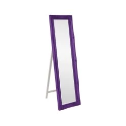Queen Ann 66 X 18 Inch Glossy Royal Purple Floor Mirror