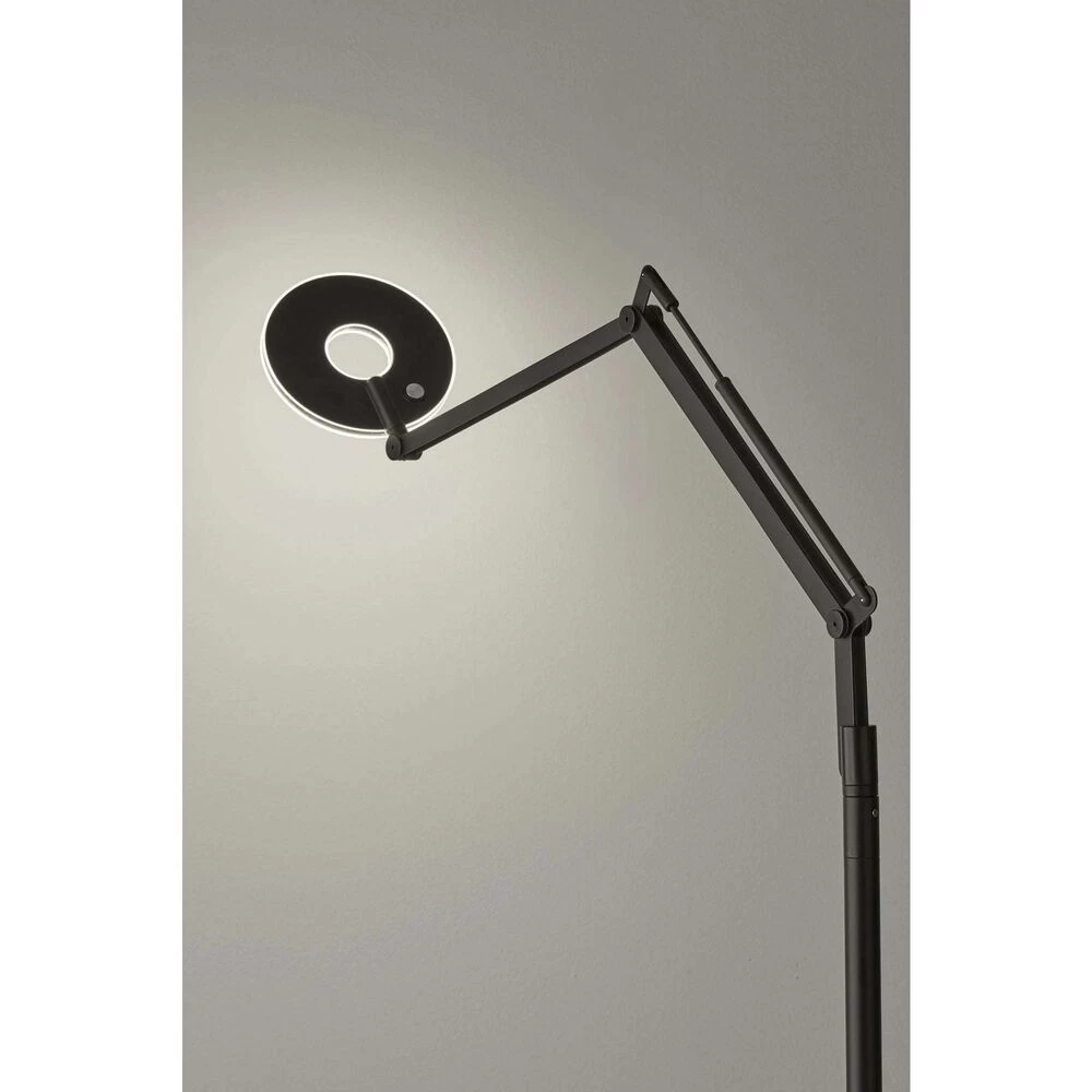 Adesso Gordon 67 Inch 9.00 Watt Black LED Floor Lamp Portable Light - Image 3