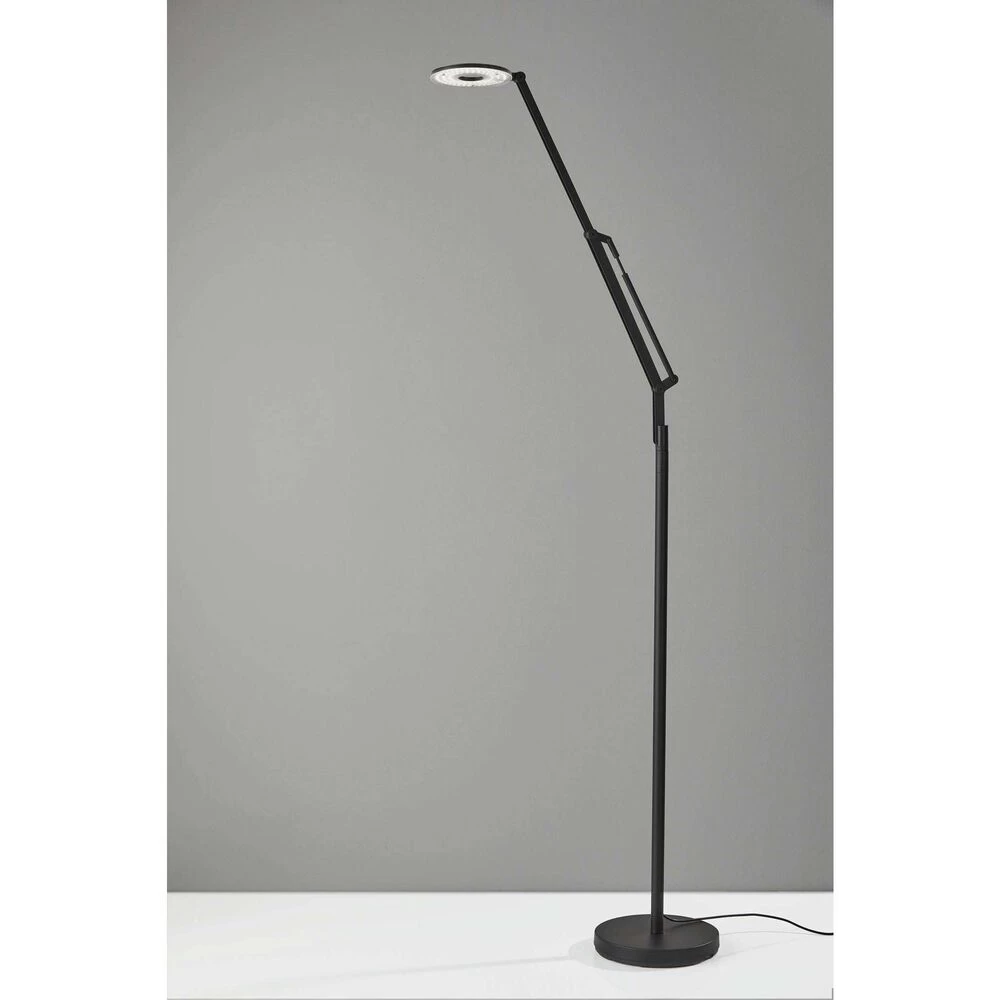 Adesso Gordon 67 Inch 9.00 Watt Black LED Floor Lamp Portable Light - Image 4
