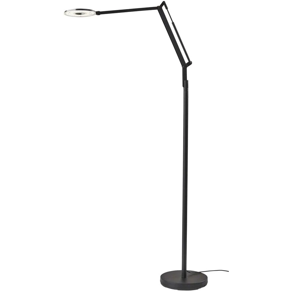 Adesso Gordon 67 Inch 9.00 Watt Black LED Floor Lamp Portable Light