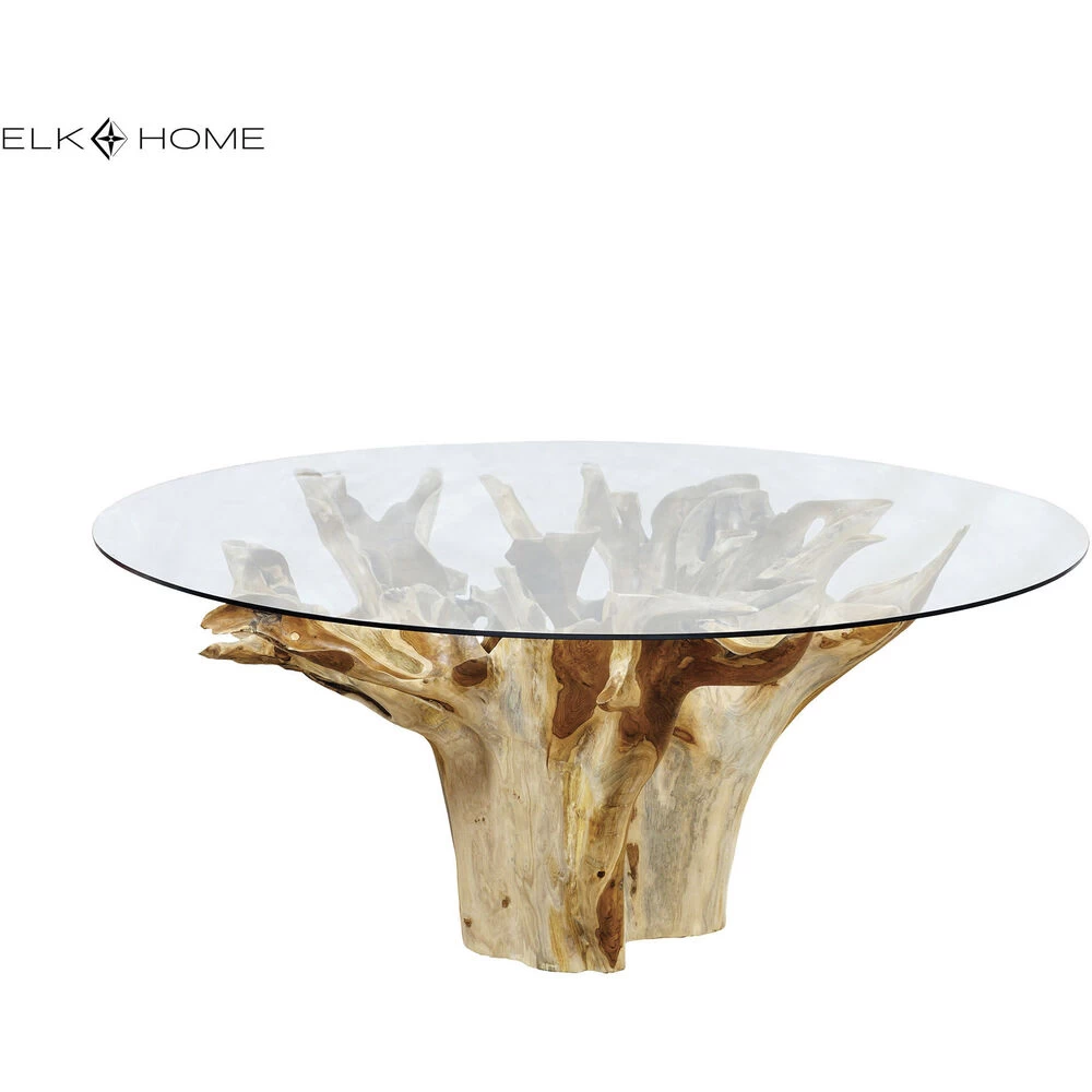 New Orleans 72 Inch Natural With Clear Outdoor Dining Table - Image 2