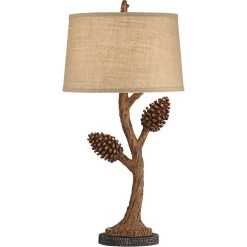 Piney 32 Inch 150 Watt Brown Table Lamp Portable Light