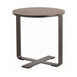Ramiro 24 Inch Black Waxed End Table