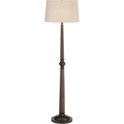 Arden 65 Inch 150 Watt Walnut Floor Lamp Portable Light
