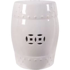 Zella White Outdoor Pedestal