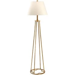 Lisa Kahn 73 Inch 100.00 Watt Old Gold Floor Lamp Portable Light