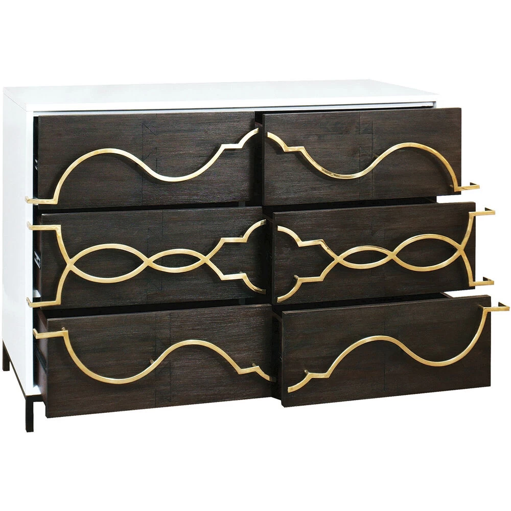 Stellenbosch Dark Brown With White And Gold Chest - Image 2
