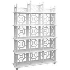 Garth 90 X 60 X 15 Inch Grain De Bois Blanc Shelf