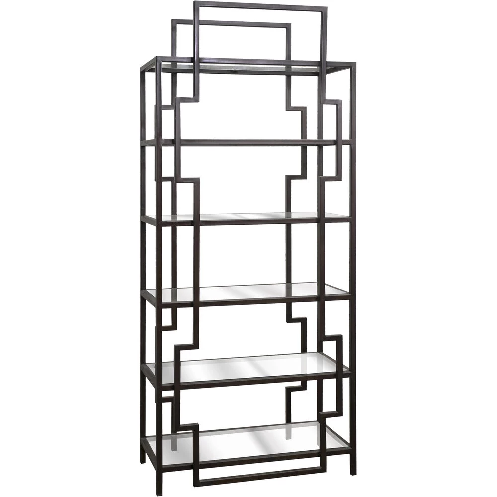 McGuire Antique Black Bookcase