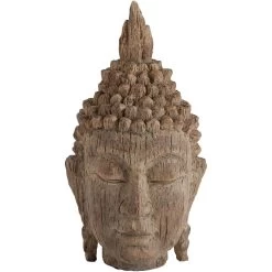 Buddha Head 12 X 6 Inch Sculpture