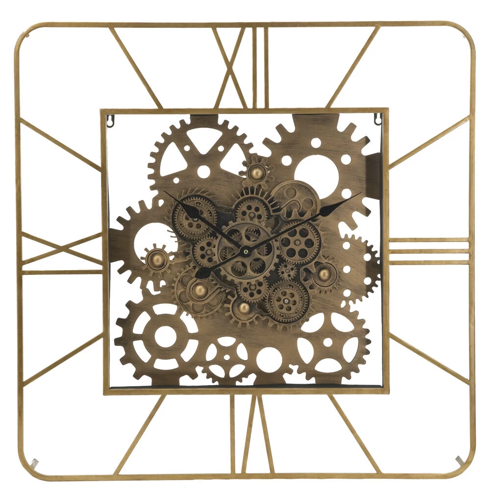 Roman Gear 35 X 32 Inch Wall Clock