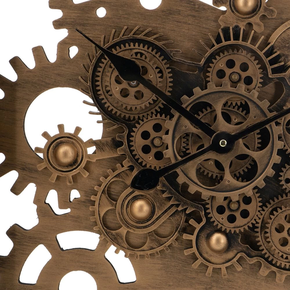 Roman Gear 35 X 32 Inch Wall Clock - Image 4