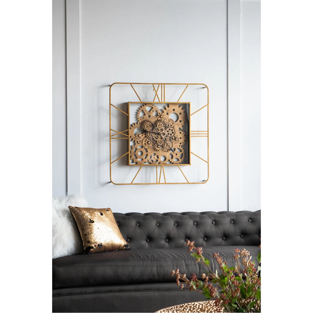 Roman Gear 35 X 32 Inch Wall Clock - Image 5