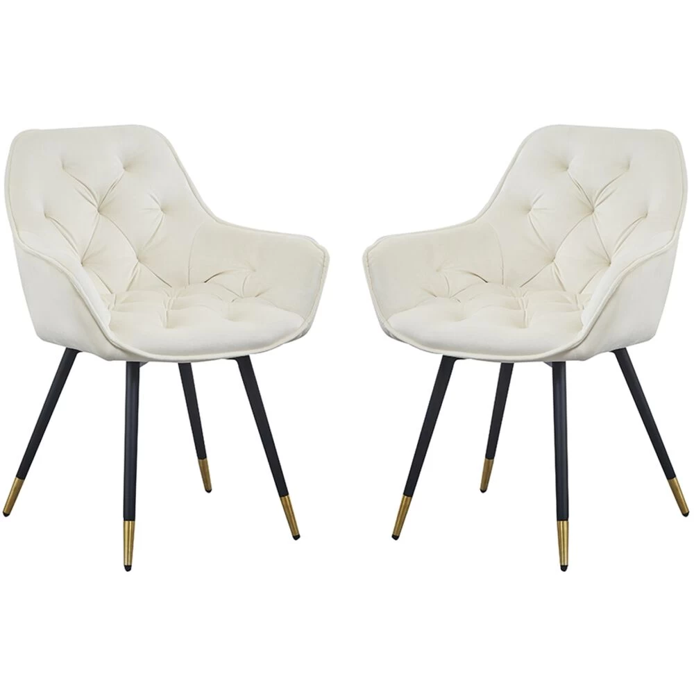 Luppino White Dining Chair 2 Piece Set