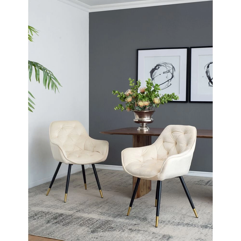 Luppino White Dining Chair 2 Piece Set - Image 3