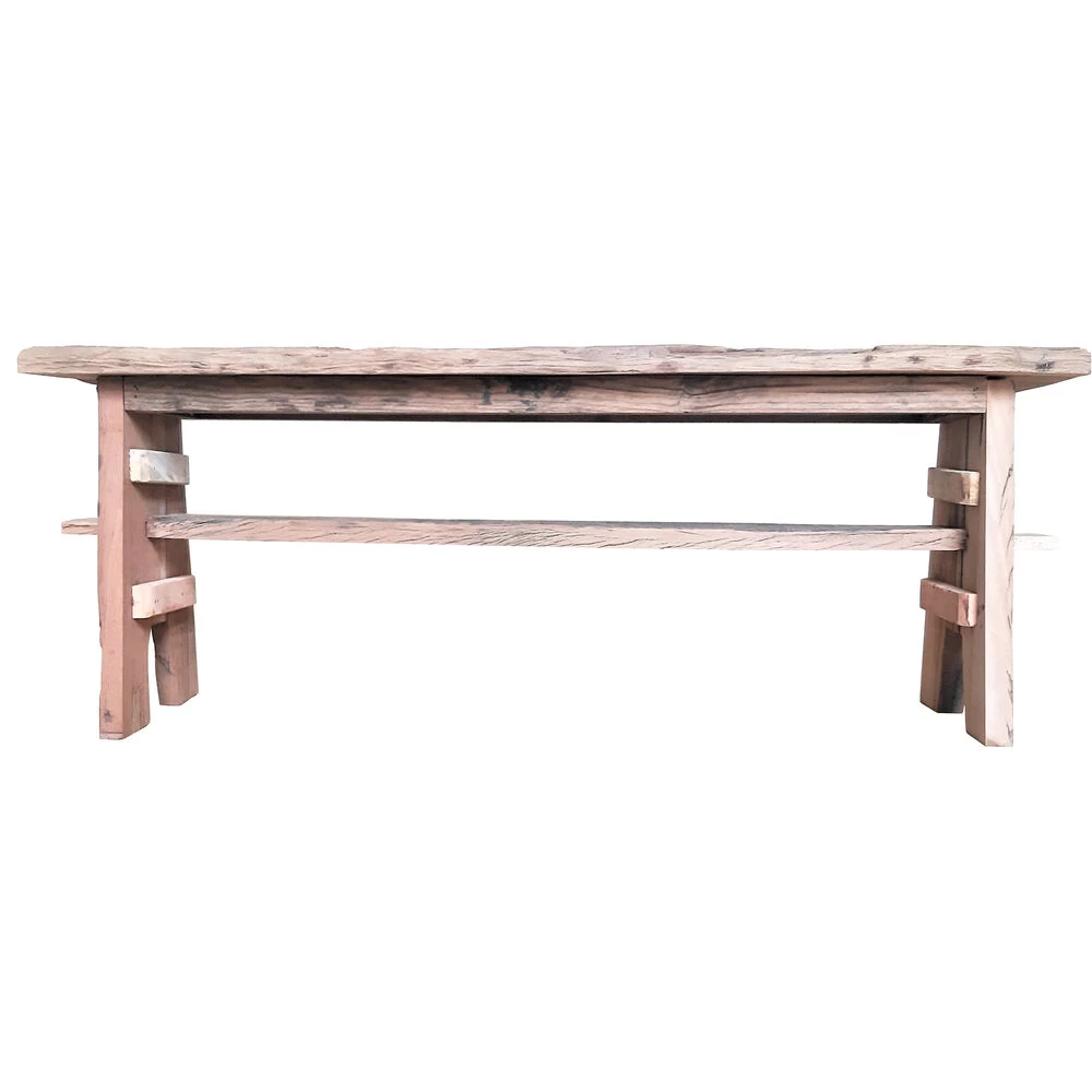 Rustic Natural Garden Bench - Image 3