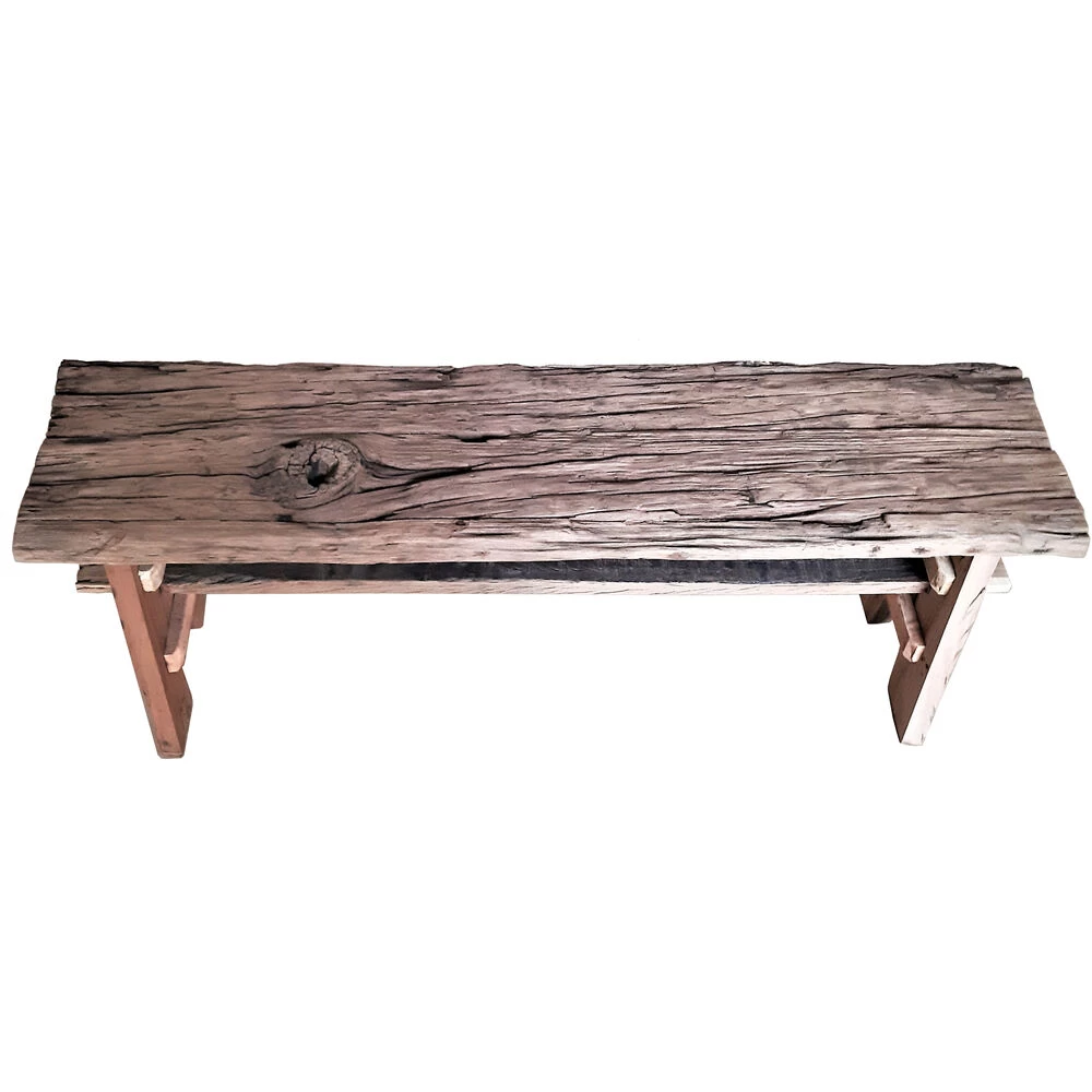 Rustic Natural Garden Bench - Image 4