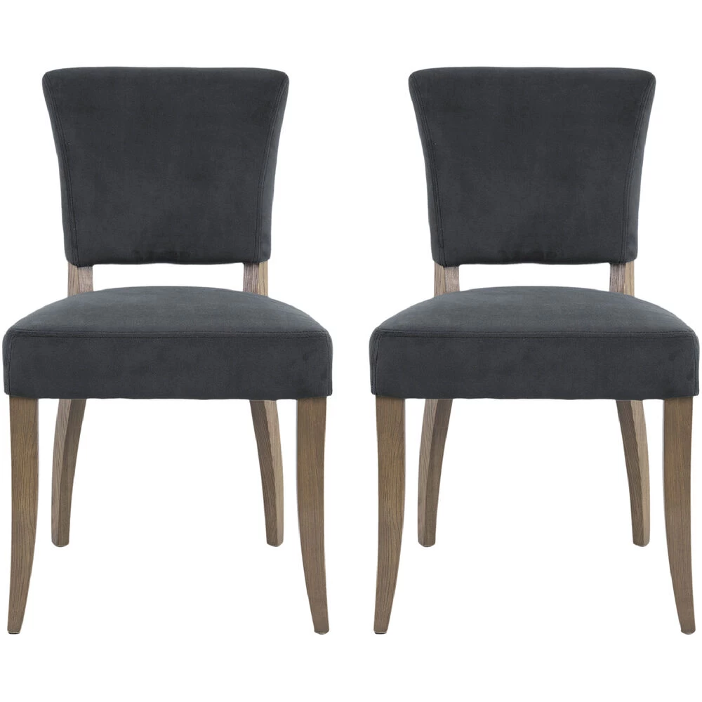 Dugan Grey And Natural Dining Chair - Image 2