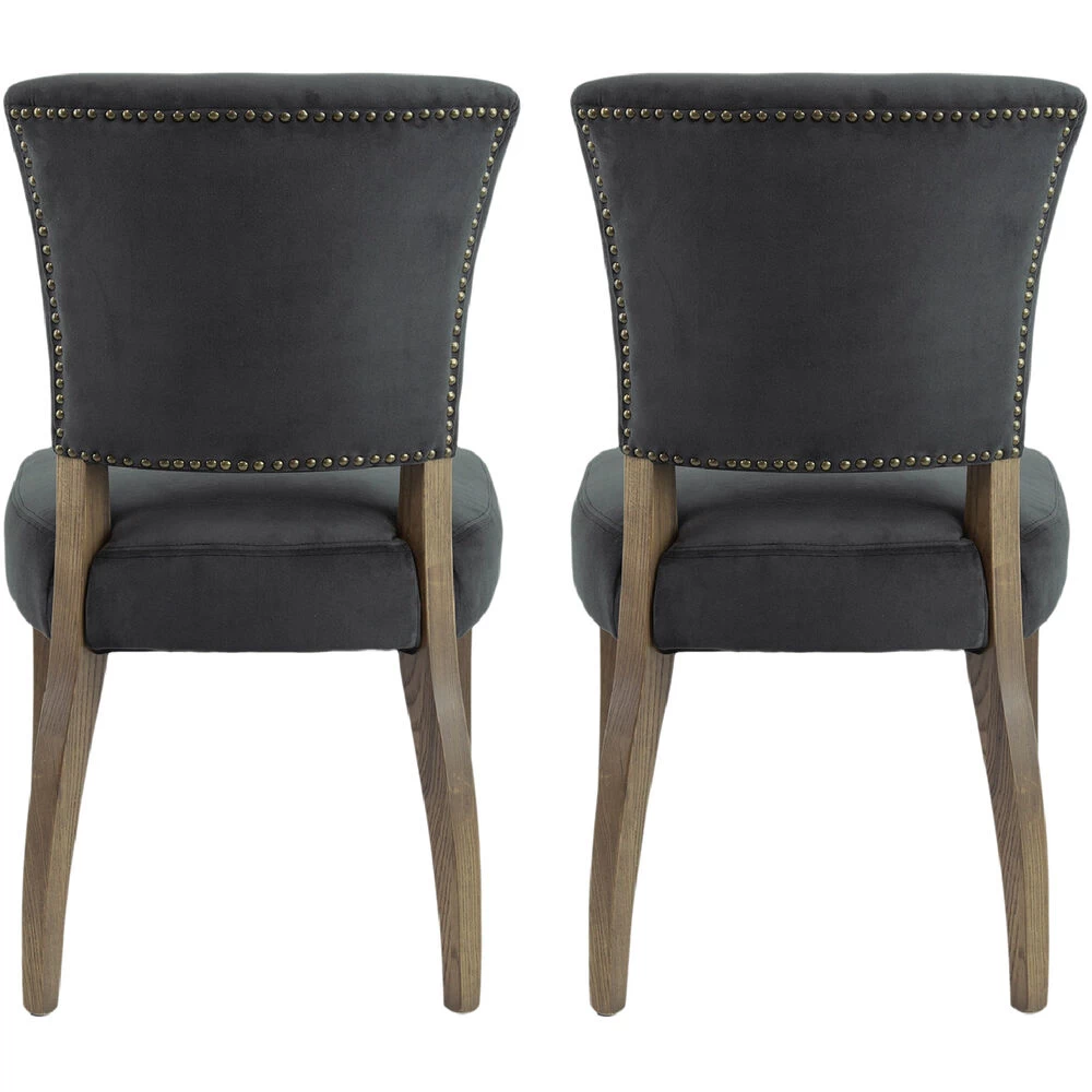 Dugan Grey And Natural Dining Chair - Image 4