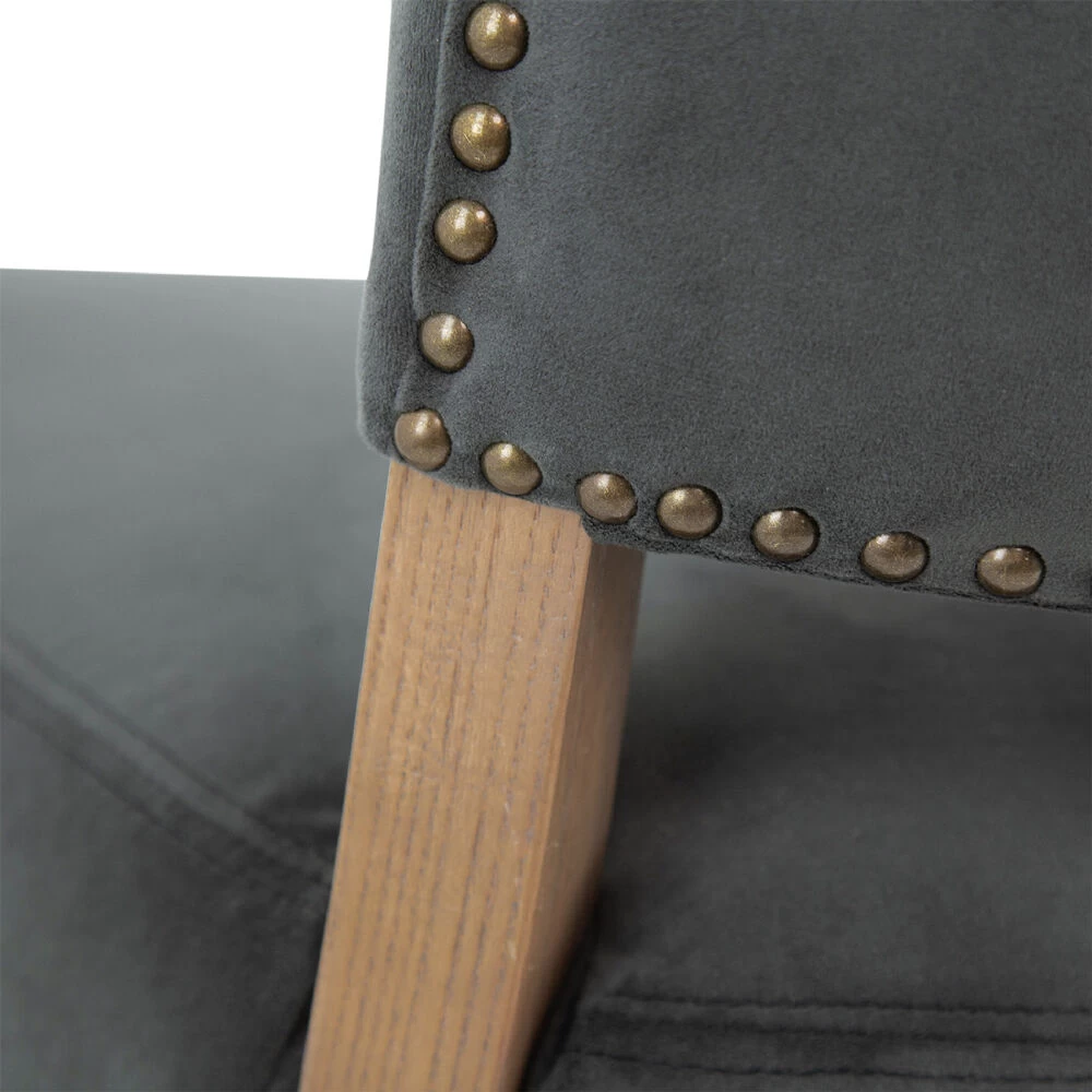 Dugan Grey And Natural Dining Chair - Image 5