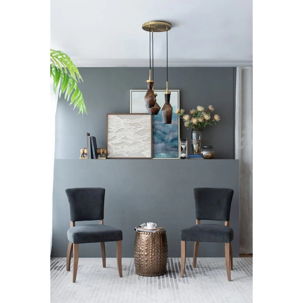 Dugan Grey And Natural Dining Chair - Image 9