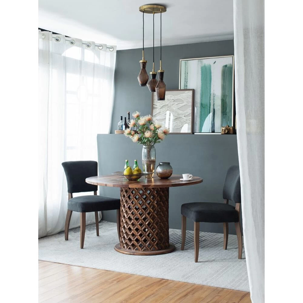 Dugan Grey And Natural Dining Chair - Image 12