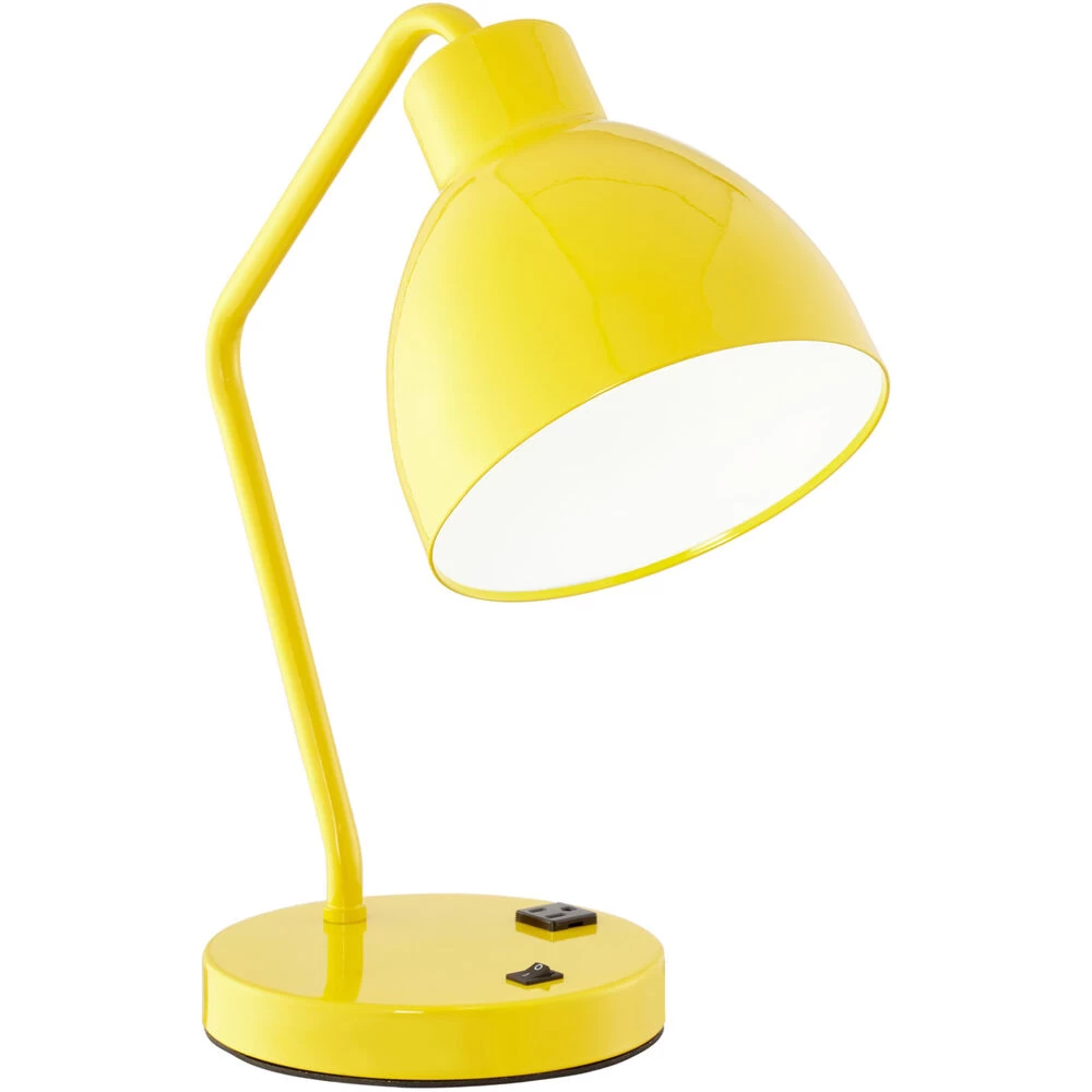 Hampton 18 Inch 75.00 Watt UCR Gold Desk Lamp Portable Light