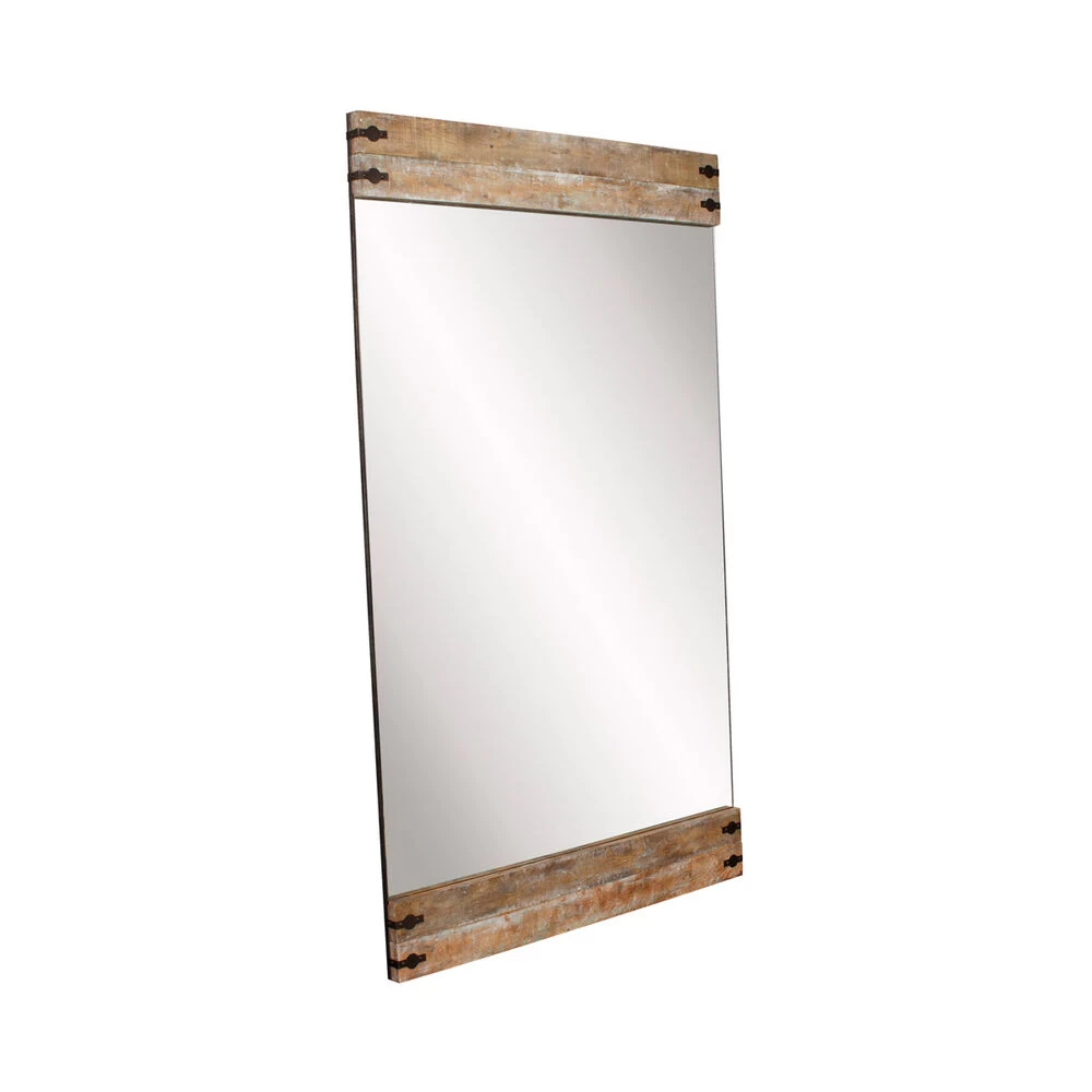 Garrett 82 X 48 Inch Wood And Iron Floor Mirror