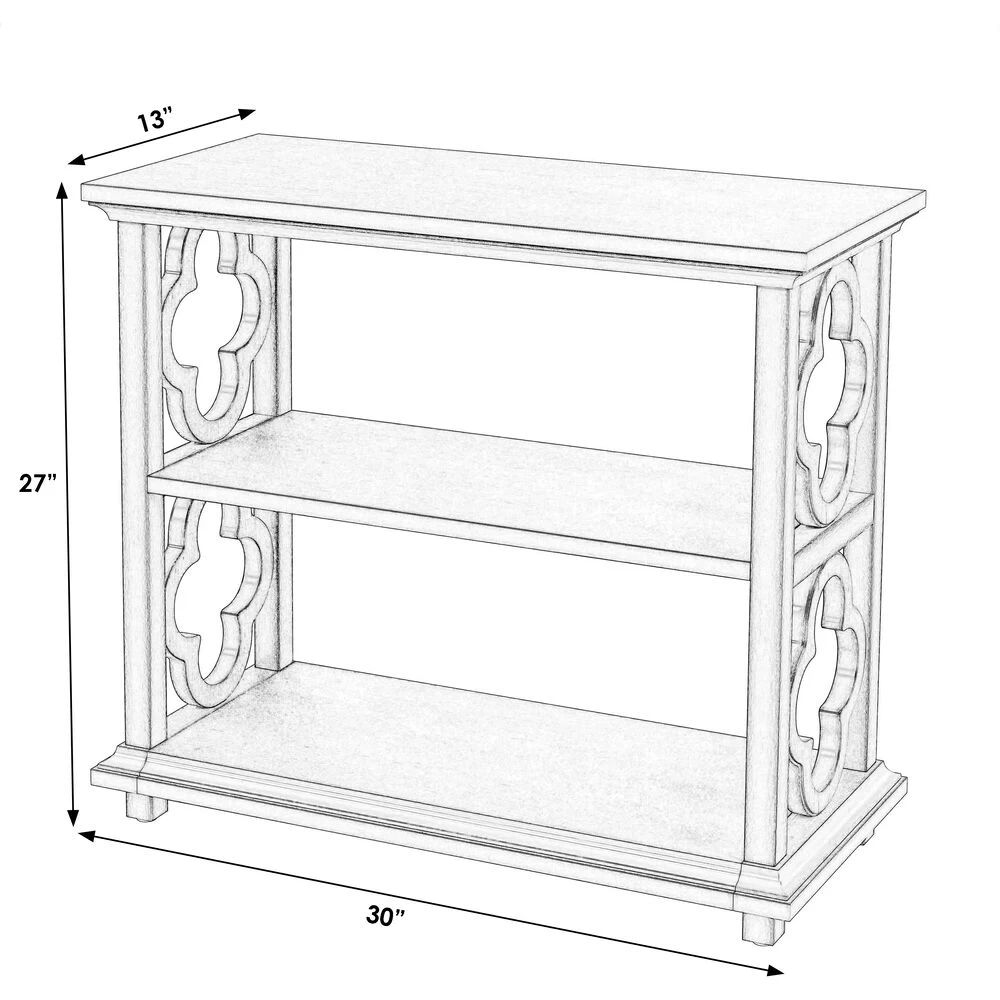 Paloma 2 Shelf 30"W Bookcase In Light Brown - Image 3