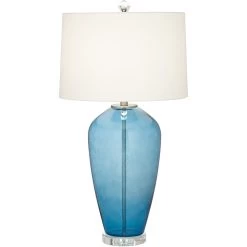Pavo 31 Inch 150.00 Watt Blue-Sea Table Lamp Portable Light