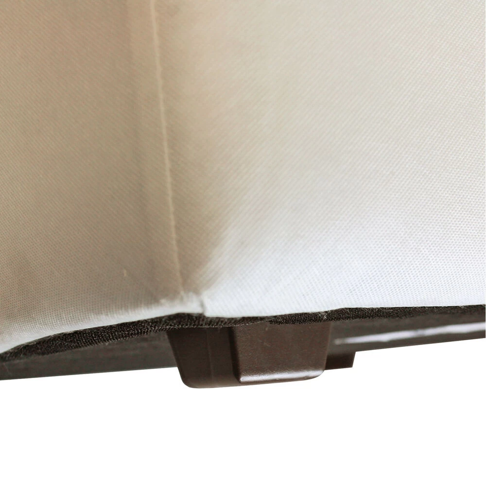 Universal 18 Inch Seascape Chocolate Outdoor Round Ottoman With Slipcover - Image 3