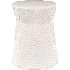 Cali 17.5 Inch Outdoor Garden Stool