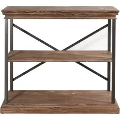 Archer Ridge Black And Driftwood Grey Bookcase