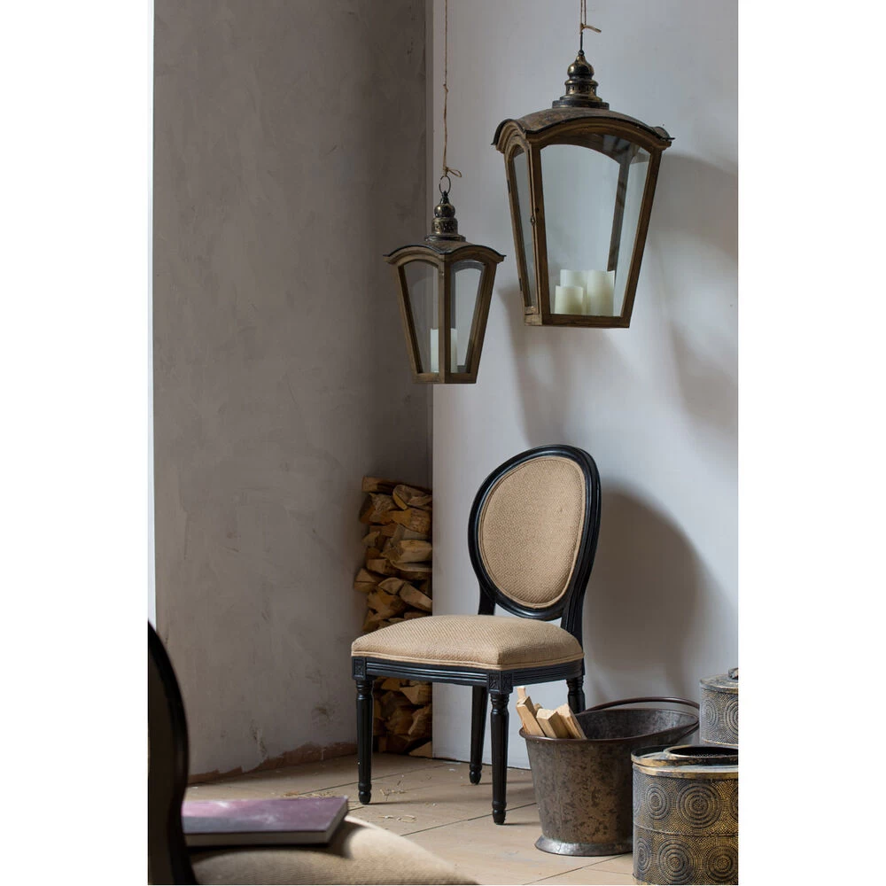 Coach 30 X 16 Inch Natural And Gold Patio Candle Lanterns, Set Of 2 - Image 4