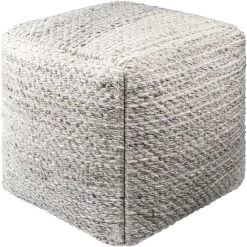 Averill 18 Inch Outdoor Pouf
