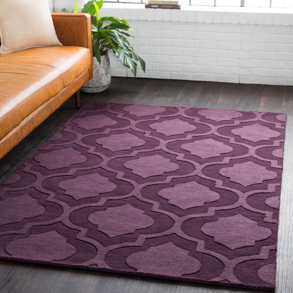 Central Park 72 X 72 Inch Eggplant Rugs, Round - Image 2
