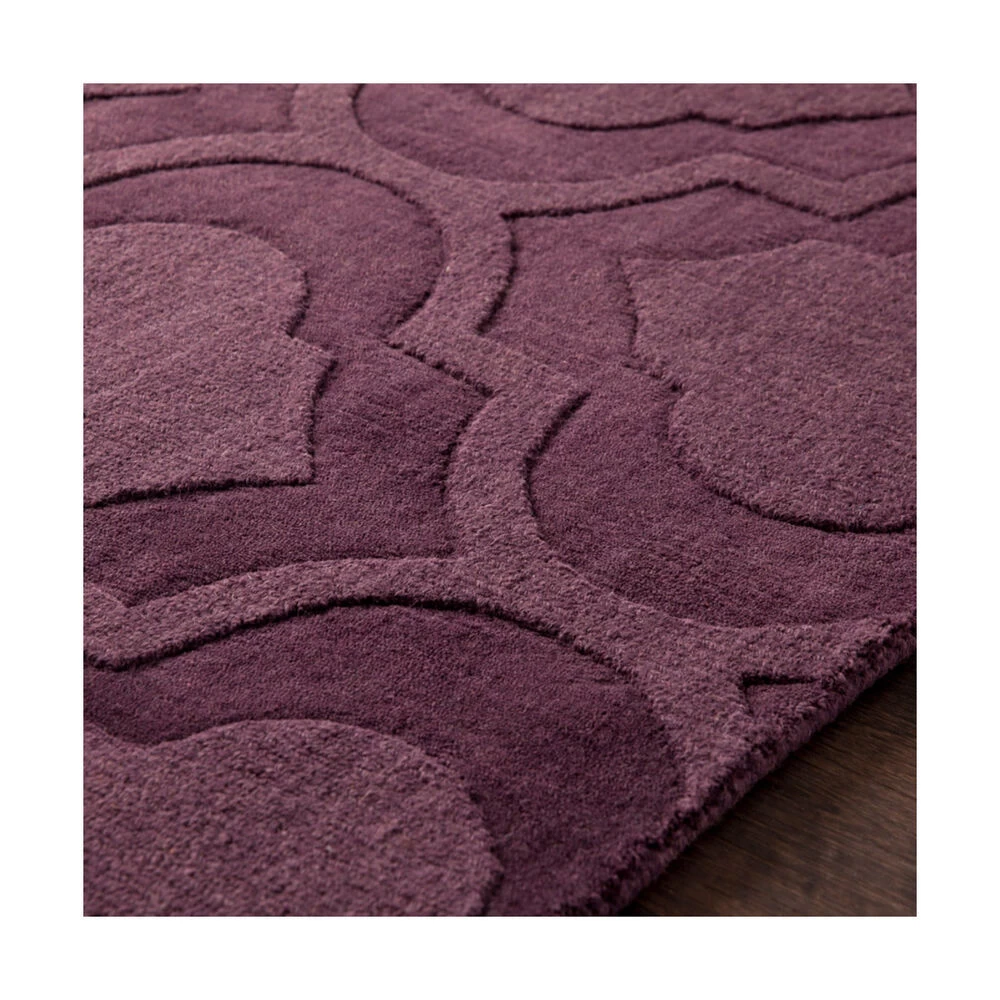 Central Park 72 X 72 Inch Eggplant Rugs, Round - Image 4